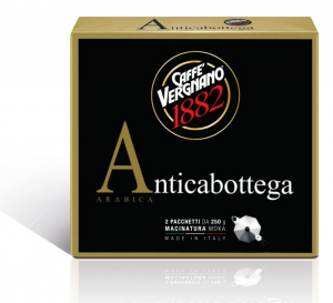 Caffè macinato Antica Bottega in pacchetto 500g (250g x2) - Caffè Vergnano