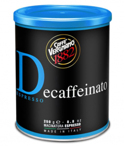 Caffè macinato Decaffeinato in lattina 250 g - Caffè Vergnano