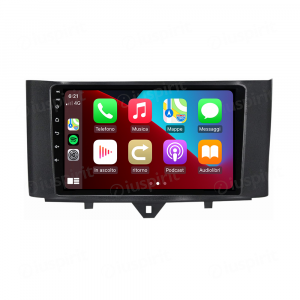 ANDROID autoradio navigatore per Smart Fortwo 2011-2013 CarPlay Android Auto GPS USB WI-FI Bluetooth 4G LTE