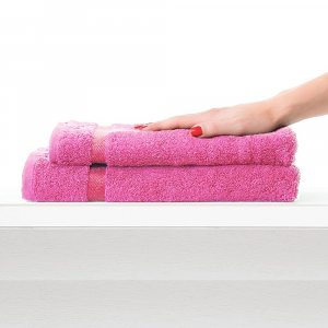 Coppia di asciugamani da bagno in spugna Set 1+1 S&G Cloud