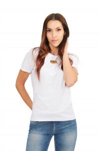 Elisabetta Franchi Crew neck T-shirt with Porthole