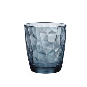 BORMIOLI ROCCO Set 6 Bicchieri In Vetro Diamond Dof Blu Cl38.5 Arredo Tavola