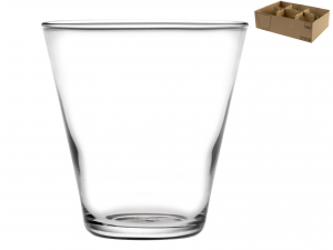 HOME Vassoio 6 Bicchieri In Vetro Fuji Cl28 Arredo Tavola