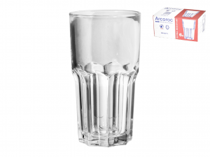 ARC Confezione 6 Bicchieri In Vetro Trasparente Granity Cl46 Calici Vino