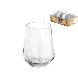 PASABAHCE Set 6 Bicchieri In Vetro Allegra Cl43.5 Arredo Tavola