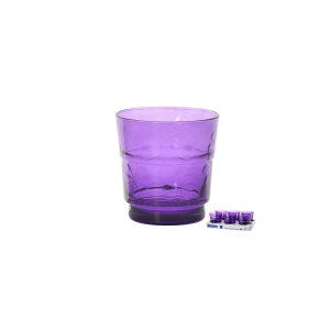 ARC Set 6 Bicchieri Vetro Funnyflowers Purple 25 Arredo Tavola