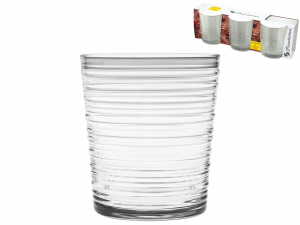 PASABAHCE Confezione 3 Bicchieri In Vetro Granada 41 Cl