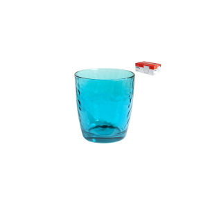 BORMIOLI ROCCO Set 6 Bicchieri Vetro Palatina Azzurro Cl32 Arredo Tavola