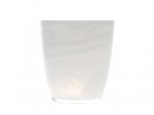 H&H Set 6 Bicchieri In Vetro Alabastro Cl23 Arredo Tavola
