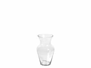 H&H Vaso Vetro Trasparente Uniflor H30 Arredo E Decorazioni Casa