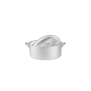 AGNELLI Casseruola ovale alluminio family con coperchio cm28 Pentole Cucina