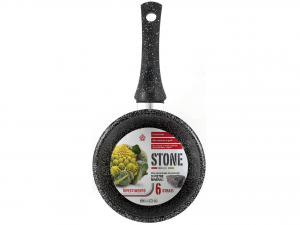 HOME Casseruola Un Manico Antiaderente Stone 14 cm Pentola da cucina