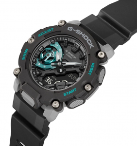 Casio G-Shock, orologio digitale multifunzione nero azzurro