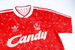 1989-91 Liverpool Maglia Home L Top