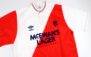 1987-90 Rangers Maglia Away M *Nuova