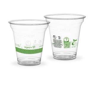Bicchieri PLA trasparente Premium per Smoothies 320ml - D96