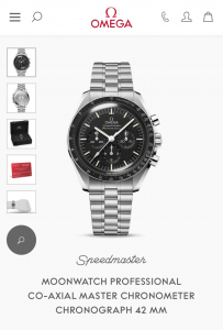 Omega Speedmaster Professional Moonwatch Co-Axial Master Chronometer  310.30.42.50.01.001  42mm