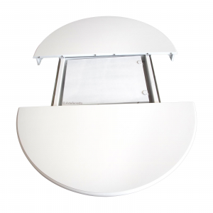 Mesa redonda con extensiones blanca estilo Luis Felipe 100 cm