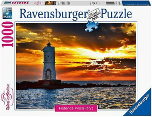 Ravensburger Puzzle 1000 Pz Faro Mangiabarche Isola Sante??Antioco 16195 Adulti