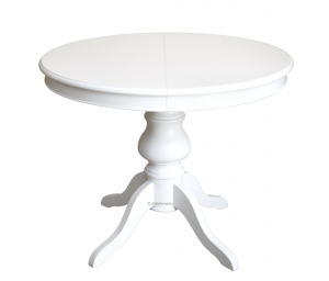 Wooden round table for dining room 100-138 cm