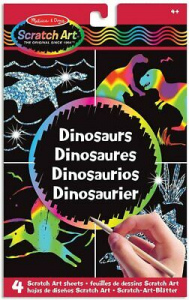 Melissa & Doug 15917  Fogli Di Disegni Scratch Art: Dinosauri