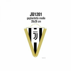 Gadget Juve Gagliardetto Bianco Juventus Cm 28X20 Ufficiale 2017