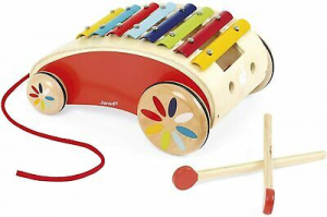 Janod  Xilofono Trainabile In Legno Multicolore Gioco Musicale Per Bambini