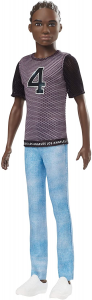 Barbie Ken Bambola Afroamericana con Maglietta e Jeans per Bambini 3+ Anni GDV13