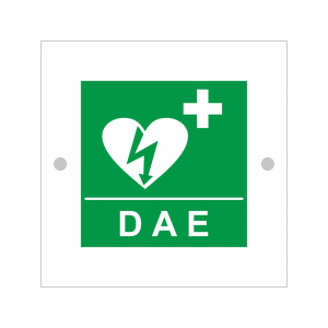 Cartello in plexiglass serie Avantgarde DAE Defibrillatore