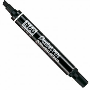 Marcatore Pentel Pen N60 Nero P.Scalpello