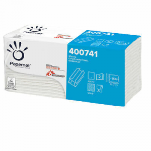 Pacco 144 Asciugamani Piegati A C Goffrato Onda+ Ecolabel Papernet Cf 20 Pz