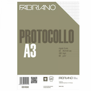 Protocollo A4 5Mm 200Fg 60Gr Fabriano