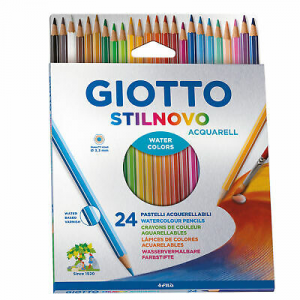 Astuccio 24 Pastelli Stilnovo Acquarell Giotto