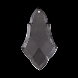 Placca pendente 100 mm cristallo di Boemia molato a mano. Goccia per lampadari.