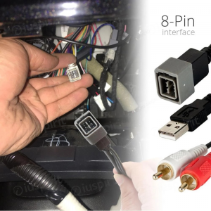 Adattatore USB e AUX per la Nissan per mantenere la USB e l'AUX originale con le autoradio aftermarket