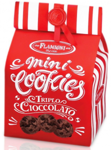 Mini cookies al triplo cioccolato 200gr - Flamigni