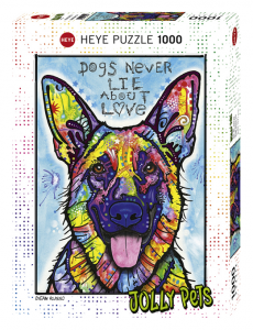 Heye 29732-Joòòy Pets puzzle 1000 pz Dogs  never lie