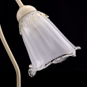 Paralume Vetro di ricambio per lampade e lampadari In ferro ed ottone  diametro 20 cm Bianco LAtte : : Illuminazione