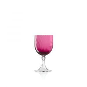 Liquor Glass 3/62 Twisted Ruby Red