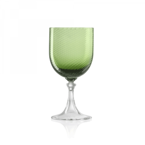 Water Glass 3/62 Twisted Soraya Green