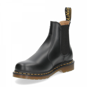 Dr. Martens Beatles Donna 2976 black smooth yellow stich-4