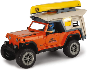 Simba - Dickie Toys Playlife Set Campeggio con Jeepster Commando Scala 1:24