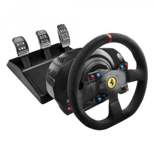 Thrustmaster - Volante e pedaliera simulatore guida - T300 Integral Racing Wheel Alcantara Edition