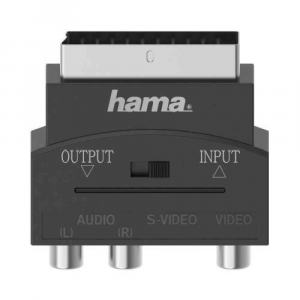 Hama - Adattatore video - Video Adapter, S Vhs Socket 3 Rca Sockets Scart Plug 4 Pin