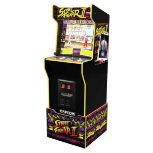 Arcade1Up - Console videogioco - Cabinato Capcom Legacy 12 giochi + Alzata
