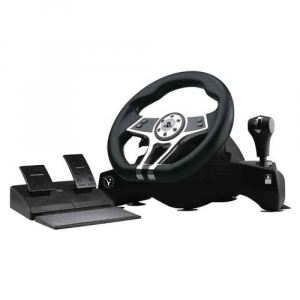 Xtreme Videogames - Volante e pedaliera simulatore guida - Hurricane+ Wheel Ps4