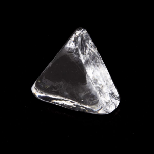 Blocco mini mattone in vetro di forma triangolare cristallo trasparente
