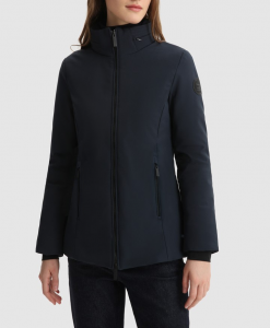 Giacca donna WOOLRICH FIRTH COAT MELTON BLUE