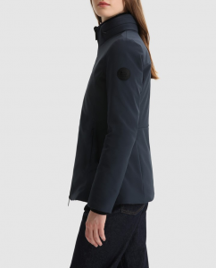 Giacca donna WOOLRICH FIRTH COAT MELTON BLUE