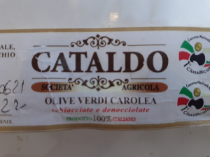 Oilve verdi Carolea Schiacciate a Mano Az. Agr, Cataldo 400 gr